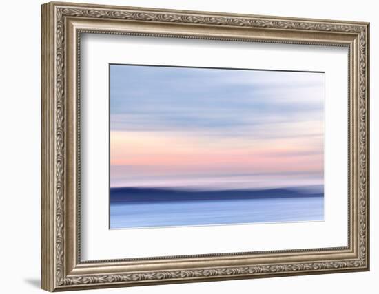 USA, Washington State, Hood Canal. Abstract of Ocean and Sky-Don Paulson-Framed Photographic Print