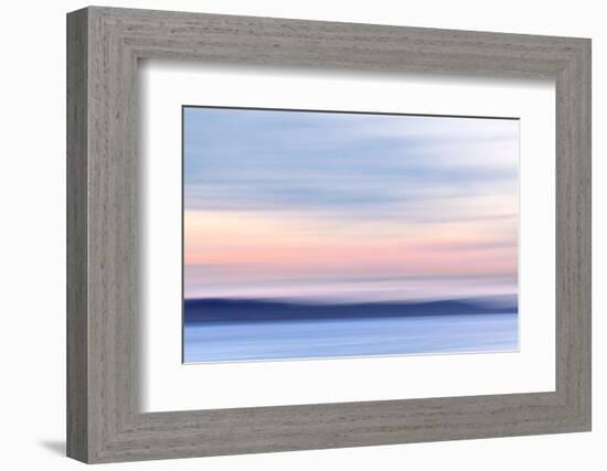 USA, Washington State, Hood Canal. Abstract of Ocean and Sky-Don Paulson-Framed Photographic Print