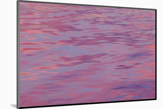 USA, Washington State, Hood Canal. Sunset Reflections on Water-Don Paulson-Mounted Photographic Print