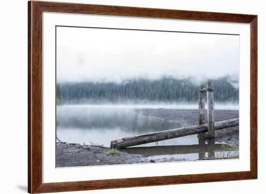 USA, Washington State, Mt. Baker Snoqualmie National Forest. Morning fog Horseshoe Cove Campground -Trish Drury-Framed Photographic Print