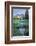 USA. Washington State. Mt. Rainier reflected in tarn amid wildflowers, Mt. Rainier National Park.-Gary Luhm-Framed Photographic Print