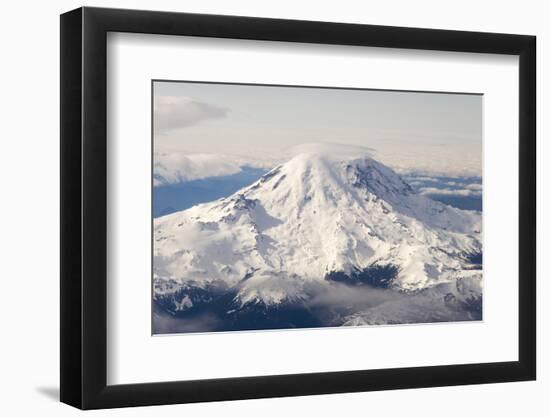 USA, Washington State, Mt Rainier with Cap Cloud-Trish Drury-Framed Photographic Print