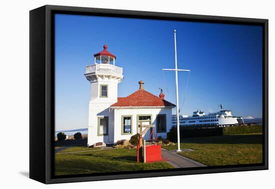 USA, Washington State, Mukilteo, Mukilteo Lighthouse-Terry Eggers-Framed Premier Image Canvas
