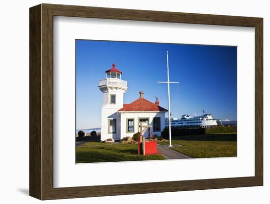 USA, Washington State, Mukilteo, Mukilteo Lighthouse-Terry Eggers-Framed Photographic Print