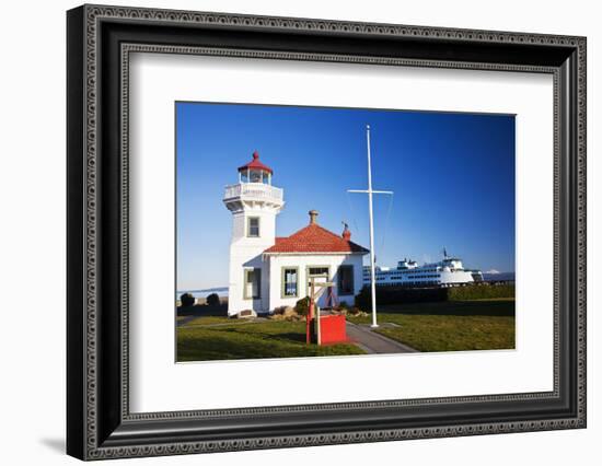 USA, Washington State, Mukilteo, Mukilteo Lighthouse-Terry Eggers-Framed Photographic Print