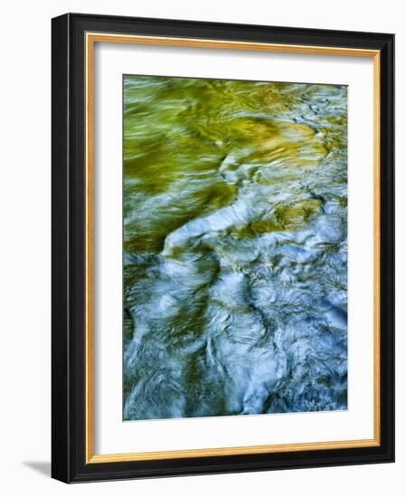 USA, Washington State. Olympic National Park, Sol Duc River abstract-Ann Collins-Framed Photographic Print