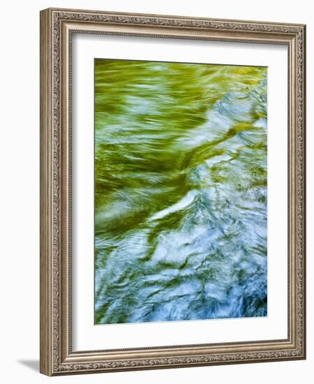 USA, Washington State. Olympic National Park, Sol Duc River abstract-Ann Collins-Framed Photographic Print