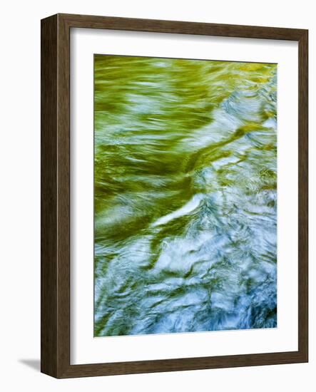 USA, Washington State. Olympic National Park, Sol Duc River abstract-Ann Collins-Framed Photographic Print