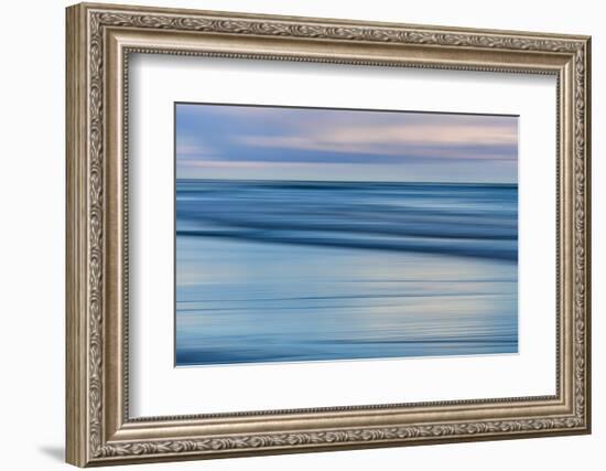 USA, Washington State, Olympic Peninsula. Panned ocean landscape.-Yuri Choufour-Framed Photographic Print