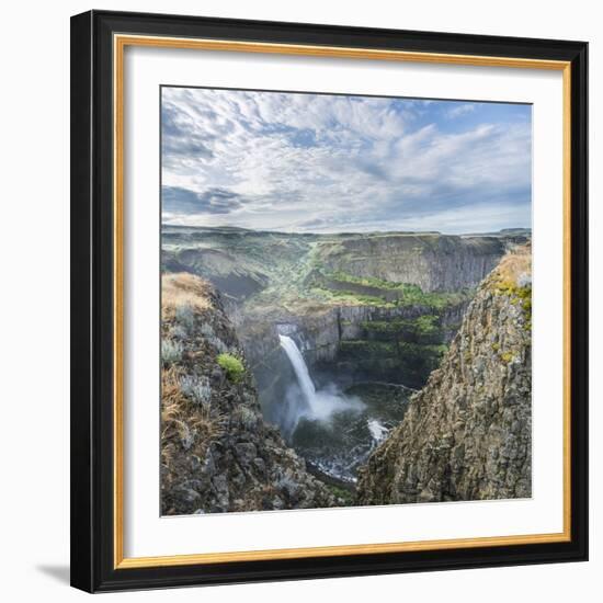 USA. Washington State. Palouse Falls in the spring, at Palouse Falls State Park.-Gary Luhm-Framed Photographic Print