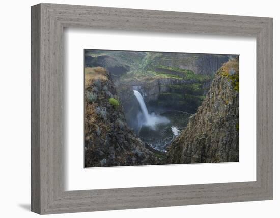 USA. Washington State. Palouse Falls in the spring, at Palouse Falls State Park.-Gary Luhm-Framed Photographic Print