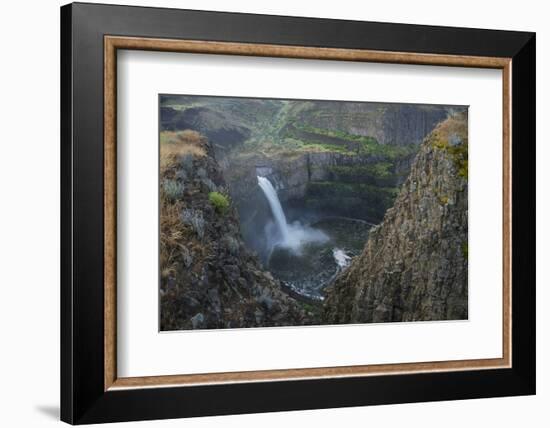 USA. Washington State. Palouse Falls in the spring, at Palouse Falls State Park.-Gary Luhm-Framed Photographic Print