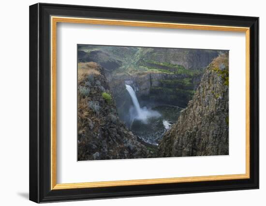 USA. Washington State. Palouse Falls in the spring, at Palouse Falls State Park.-Gary Luhm-Framed Photographic Print