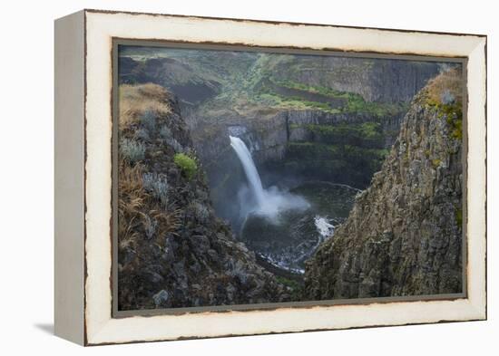 USA. Washington State. Palouse Falls in the spring, at Palouse Falls State Park.-Gary Luhm-Framed Premier Image Canvas