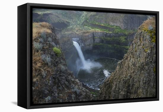 USA. Washington State. Palouse Falls in the spring, at Palouse Falls State Park.-Gary Luhm-Framed Premier Image Canvas