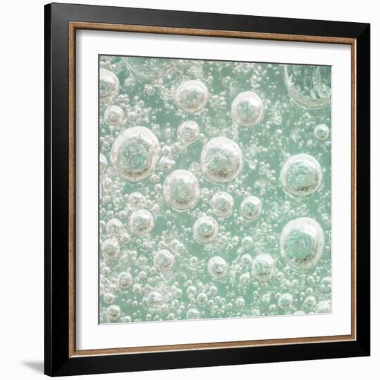 USA, Washington State, Seabeck. Bubbles frozen in ice.-Jaynes Gallery-Framed Photographic Print