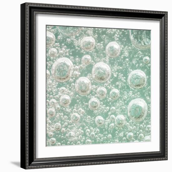 USA, Washington State, Seabeck. Bubbles frozen in ice.-Jaynes Gallery-Framed Photographic Print