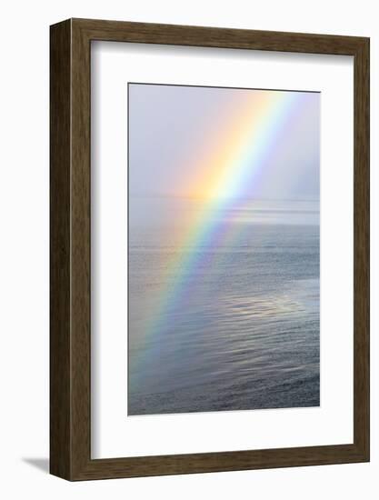 USA, Washington State, Seabeck. Rainbow over Hood Canal.-Jaynes Gallery-Framed Photographic Print