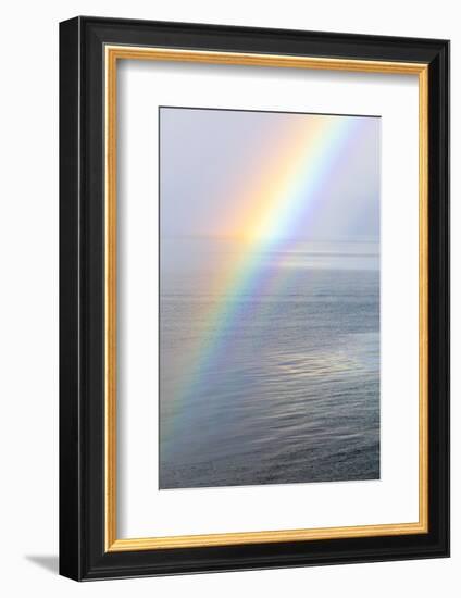 USA, Washington State, Seabeck. Rainbow over Hood Canal.-Jaynes Gallery-Framed Photographic Print