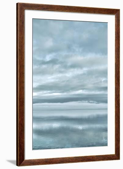 USA, Washington State, Seabeck. Sunrise mirrored in Hood Canal.-Jaynes Gallery-Framed Premium Photographic Print