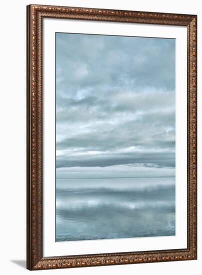 USA, Washington State, Seabeck. Sunrise mirrored in Hood Canal.-Jaynes Gallery-Framed Premium Photographic Print