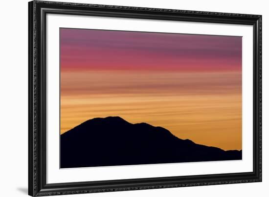 USA, Washington State, Seabeck. Sunset over Mount Walker.-Jaynes Gallery-Framed Photographic Print