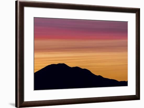 USA, Washington State, Seabeck. Sunset over Mount Walker.-Jaynes Gallery-Framed Photographic Print