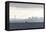 USA, Washington State, Seattle. Bainbridge Ferry departs from waterfront. Space Needle and skyline-Trish Drury-Framed Premier Image Canvas