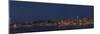 USA, Washington State. Seattle skyline, panorama, night-George Theodore-Mounted Photographic Print