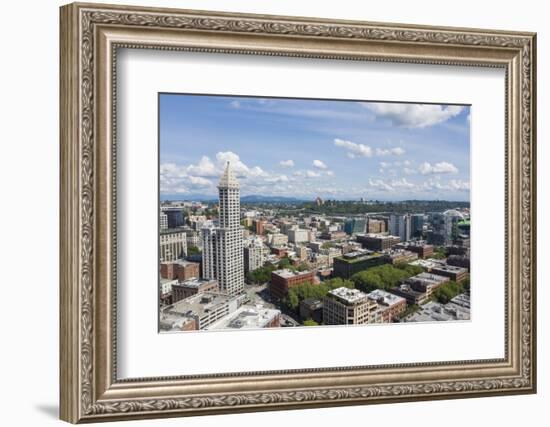 USA, Washington State, Seattle. Smith Tower and downtown.-Merrill Images-Framed Photographic Print