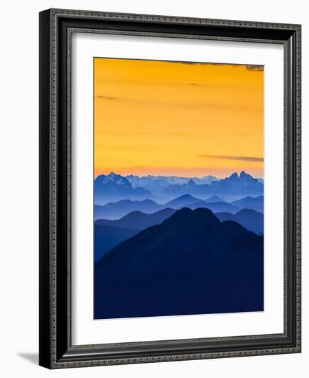 USA, Washington State. Skyline Divide in the North Cascades, Mt. Baker.-Gary Luhm-Framed Photographic Print