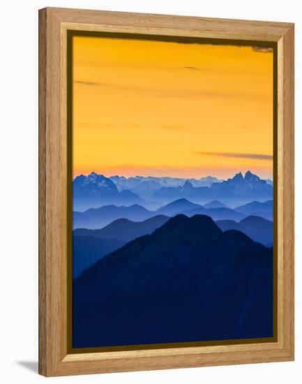 USA, Washington State. Skyline Divide in the North Cascades, Mt. Baker.-Gary Luhm-Framed Premier Image Canvas