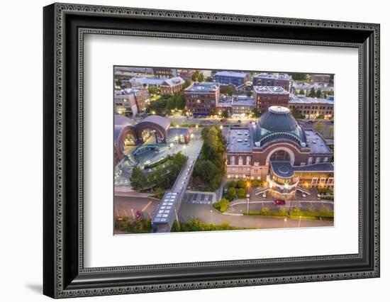 USA, Washington State, Tacoma. Union Station and Washington State History Museum.-Merrill Images-Framed Photographic Print