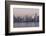 USA, Washington State. Twilight light on Seattle skyline and Elliott Bay.-Trish Drury-Framed Photographic Print