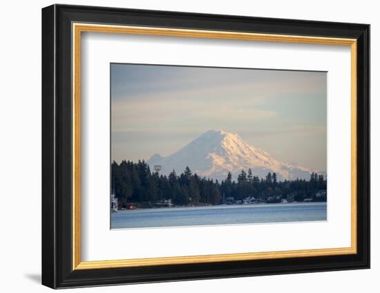 USA, Washington State, View of Mount Rainier.-Trish Drury-Framed Photographic Print