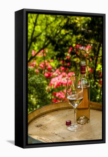 Usa, Washington State, Woodinville. Wine for an outdoor tasting-Richard Duval-Framed Premier Image Canvas