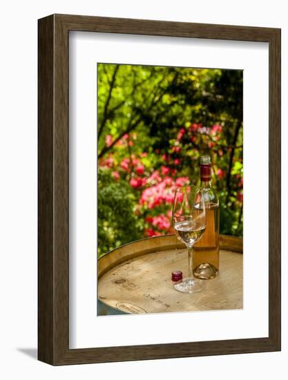 Usa, Washington State, Woodinville. Wine for an outdoor tasting-Richard Duval-Framed Photographic Print