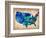 Usa Watercolor Map 3-NaxArt-Framed Art Print