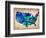 Usa Watercolor Map 3-NaxArt-Framed Art Print