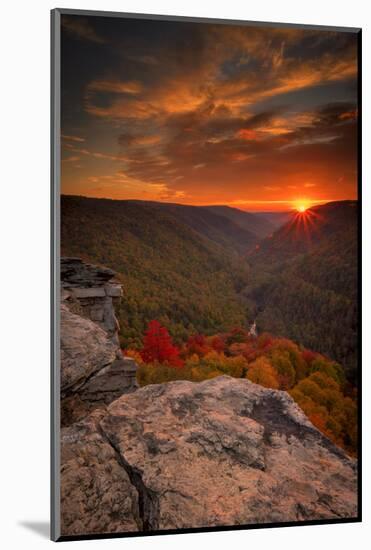 USA, West Virginia, Blackwater Falls State Park. Sunset on mountain landscape.-Jaynes Gallery-Mounted Photographic Print