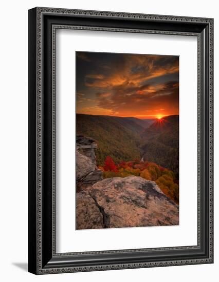 USA, West Virginia, Blackwater Falls State Park. Sunset on mountain landscape.-Jaynes Gallery-Framed Photographic Print