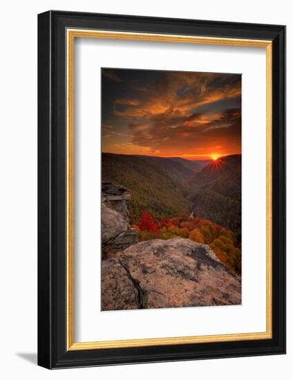 USA, West Virginia, Blackwater Falls State Park. Sunset on mountain landscape.-Jaynes Gallery-Framed Photographic Print