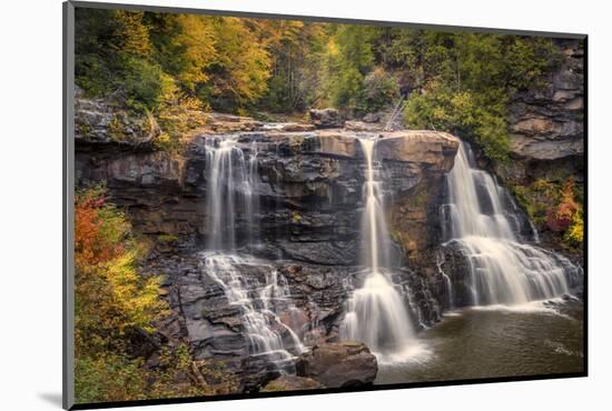USA, West Virginia, Blackwater Falls State Park. Waterfall and forest scenic.-Jaynes Gallery-Mounted Photographic Print