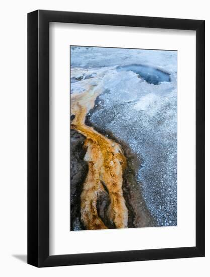 USA, Wyoming. Abstract geothermal feature, Yellowstone National Park.-Judith Zimmerman-Framed Photographic Print