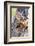 USA, Wyoming, American Kestrel Feeding Grasshopper to Chicks in Nest-Elizabeth Boehm-Framed Photographic Print