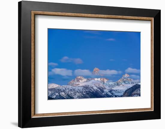 USA, Wyoming. Evening landscape of clouds over Grand Teton from the west-Howie Garber-Framed Photographic Print