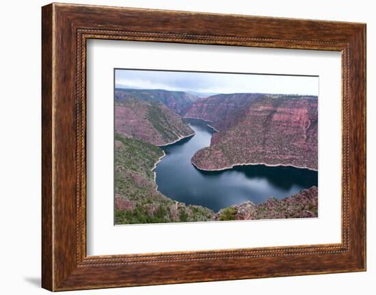 USA, Wyoming, Flaming Gorge, Reservoir-Catharina Lux-Framed Photographic Print