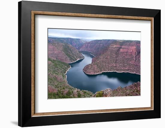 USA, Wyoming, Flaming Gorge, Reservoir-Catharina Lux-Framed Photographic Print