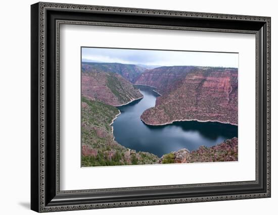 USA, Wyoming, Flaming Gorge, Reservoir-Catharina Lux-Framed Photographic Print