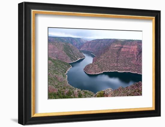 USA, Wyoming, Flaming Gorge, Reservoir-Catharina Lux-Framed Photographic Print